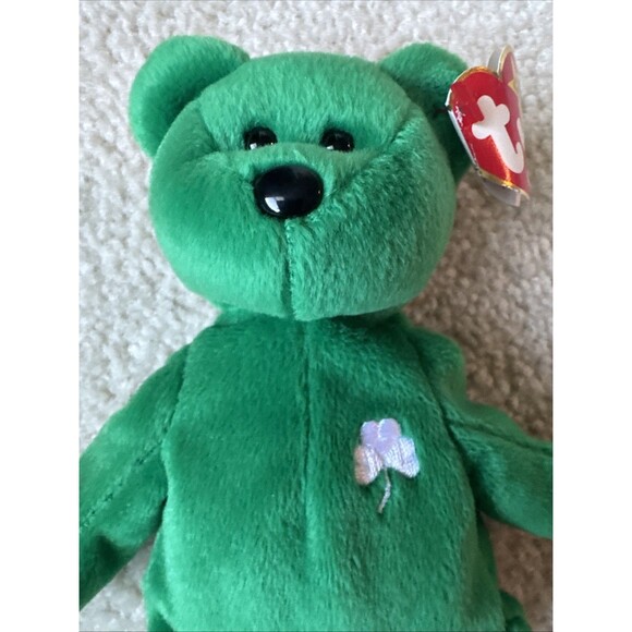 Ty Beanie Baby Erin The Bear 1997 Retired Plush Toy - Picture 2 of 7